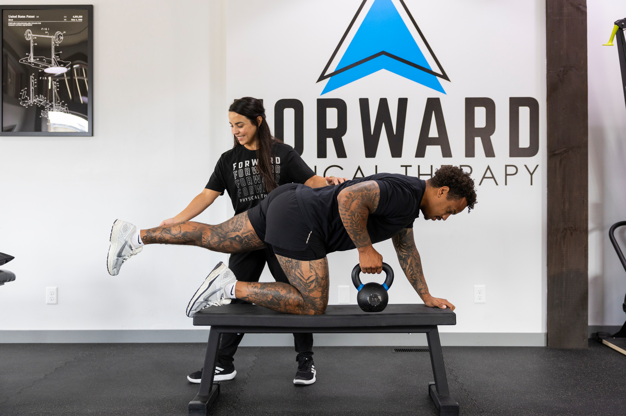A Forward PT Doctor of Physical Therapy providing hands-on care